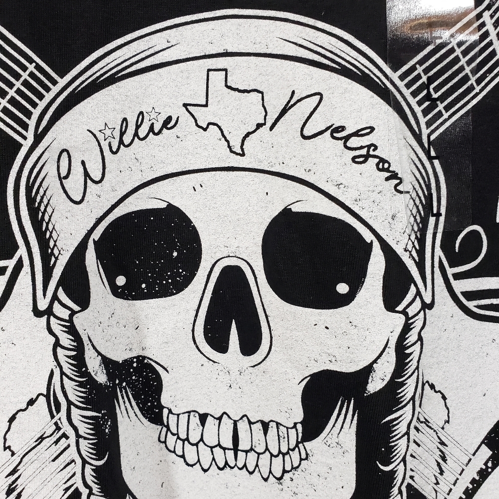Willie Nelson born for trouble graphic t-shirt NWT - Picture 7 of 8